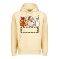 Pina Colada christmas santa custom name Premium Hoodie - MaliasSmallBusiness