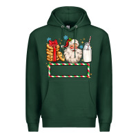 Sports Green christmas santa custom name Premium Hoodie - MaliasSmallBusiness