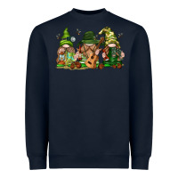 Navy camping gnomies Heavyweight Sweatshirt - texasbilliewilder