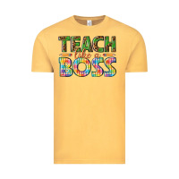 Vintage Mustard teach like a boss Vintage Tee - texasbilliewilder