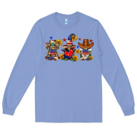 Colony Blue american gnomes Long Sleeve Tee - FaDigitalArtStudio