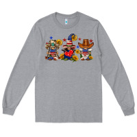 Heather Grey american gnomes Long Sleeve Tee - FaDigitalArtStudio