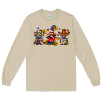 Mushroom american gnomes Long Sleeve Tee - FaDigitalArtStudio