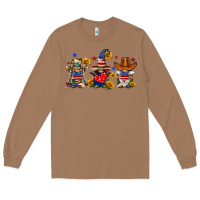 Toasted Coconut american gnomes Long Sleeve Tee - FaDigitalArtStudio