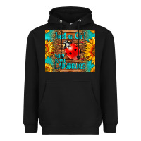 Black just a girl who loves ladybugs Heavyweight Hoodie - LillyAllenDesigns