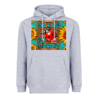 Heather Grey just a girl who loves ladybugs Heavyweight Hoodie - LillyAllenDesigns