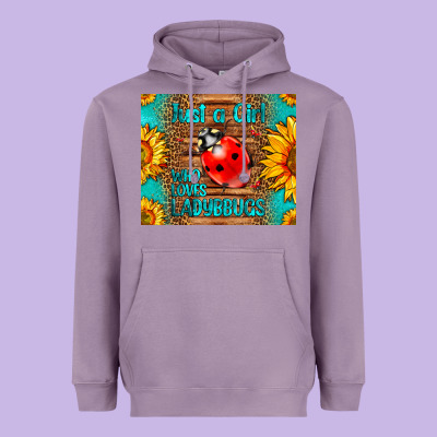Just A Girl Who Loves Ladybugs Heavyweight Hoodie Designed By Lillyallendesigns