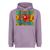 Lavender just a girl who loves ladybugs Heavyweight Hoodie - LillyAllenDesigns