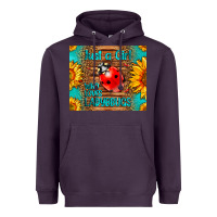 Plum just a girl who loves ladybugs Heavyweight Hoodie - LillyAllenDesigns