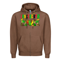 Chestnut juneteenth mom Zipper Hoodie - AdoDesignShop