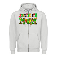 Dove Grey juneteenth mom Zipper Hoodie - AdoDesignShop