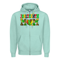 Seafoam juneteenth mom Zipper Hoodie - AdoDesignShop