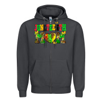 Smoke juneteenth mom Zipper Hoodie - AdoDesignShop
