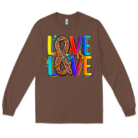 Chestnut pride lgbtqi love is love Long Sleeve Tee - AdoDesignShop