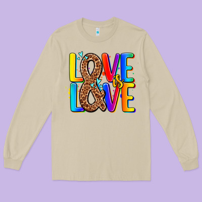 Pride Lgbtqi Love Is Love Long Sleeve Tee Designed By Adodesignshop