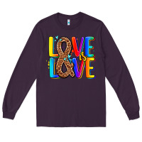 Plum pride lgbtqi love is love Long Sleeve Tee - AdoDesignShop