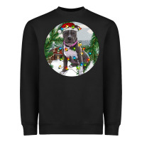 Black Pitbull And Farm Heavyweight Sweatshirt - RanaPortraitStore