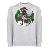 Heather Grey Pitbull And Farm Heavyweight Sweatshirt - RanaPortraitStore