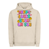 Pigment French Oak happy looks good on you Urban Hoodie - Artiststas