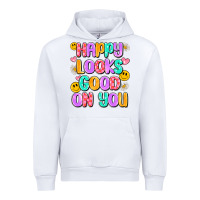 White happy looks good on you Urban Hoodie - Artiststas