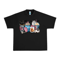 Black cat coffee cups Urban Heavy Tee - Zillion Design Studio