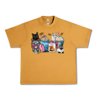 Peanut Butter cat coffee cups Urban Heavy Tee - Zillion Design Studio