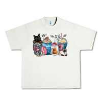 Pistachio cat coffee cups Urban Heavy Tee - Zillion Design Studio