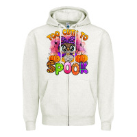 Oatmeal Heather too cute to spook with owl Zipper Hoodie - Artiststas
