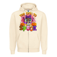 Sandshell too cute to spook with owl Zipper Hoodie - Artiststas