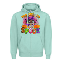 Seafoam too cute to spook with owl Zipper Hoodie - Artiststas
