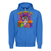 True Royal too cute to spook with owl Zipper Hoodie - Artiststas