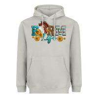Moon Dust Western Farm Life Rooster Head Heavyweight Hoodie - LillyAllenDesigns