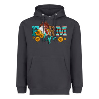 Smoke Western Farm Life Rooster Head Heavyweight Hoodie - LillyAllenDesigns