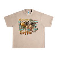 French Oak all you need is love coffee Urban Heavy Tee - BarkalooDesign