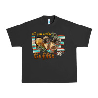 Pigment Black all you need is love coffee Urban Heavy Tee - BarkalooDesign
