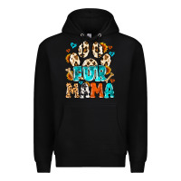Black fur mama Premium Hoodie - MaliasSmallBusiness
