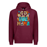 Burgundy fur mama Premium Hoodie - MaliasSmallBusiness