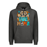 Charcoal Heather fur mama Premium Hoodie - MaliasSmallBusiness