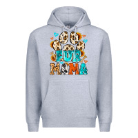 Heather Grey fur mama Premium Hoodie - MaliasSmallBusiness