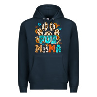 Navy fur mama Premium Hoodie - MaliasSmallBusiness