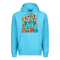 Ocean Blue fur mama Premium Hoodie - MaliasSmallBusiness
