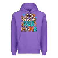 Purple fur mama Premium Hoodie - MaliasSmallBusiness