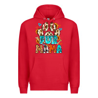 Red fur mama Premium Hoodie - MaliasSmallBusiness