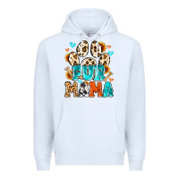 White fur mama Premium Hoodie - MaliasSmallBusiness