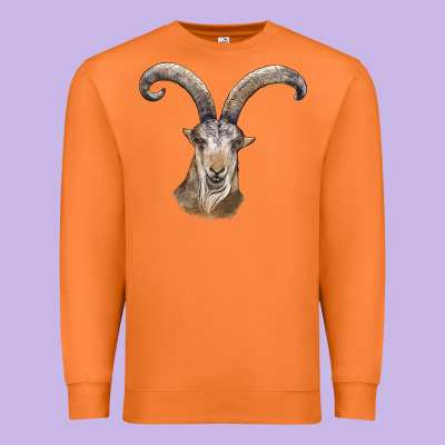 Spanish Goat Face Premium Sweatshirt Designed By Lillyallendesigns