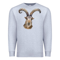 Heather Grey spanish goat face Premium Sweatshirt - LillyAllenDesigns