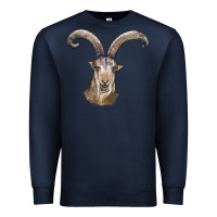 Navy spanish goat face Premium Sweatshirt - LillyAllenDesigns