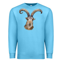 Ocean Blue spanish goat face Premium Sweatshirt - LillyAllenDesigns