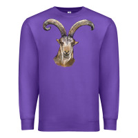 Purple spanish goat face Premium Sweatshirt - LillyAllenDesigns