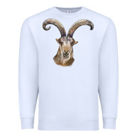 White spanish goat face Premium Sweatshirt - LillyAllenDesigns